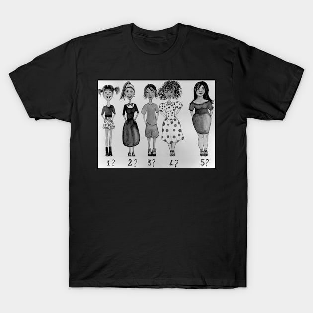 Girl type T-Shirt by The artist of light in the darkness 